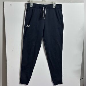 Under Armour Kids Black SweatPants Loose Coldgear size L